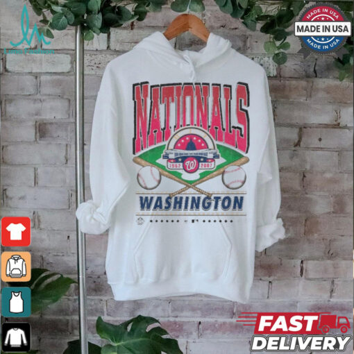 Official Washington Nationals White Straight Shot 47 Franklin Fashion Shirt