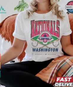 Official Washington Nationals White Straight Shot 47 Franklin Fashion Shirt