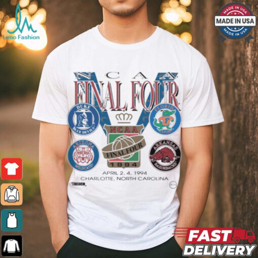 Official Wiseabe Final Four 1994 NCAA Basketball Of Blue Devils Florida Gators Arizona Wildcats Arkansas Razorbacks shirt