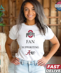 Ohio State Buckeyes Fan Supporting Alabama Crimson Tide Football T shirts