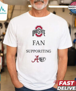 Ohio State Buckeyes Fan Supporting Alabama Crimson Tide Football T shirts