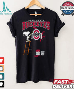 Ohio State Buckeyes Snoopy Painting Shirt