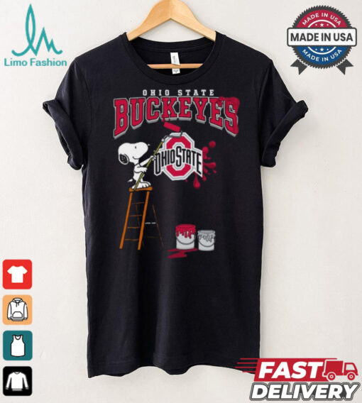 Ohio State Buckeyes Snoopy Painting Shirt