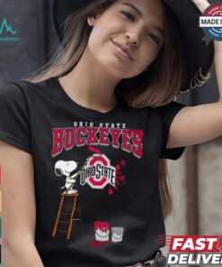 Ohio State Buckeyes Snoopy Painting Shirt