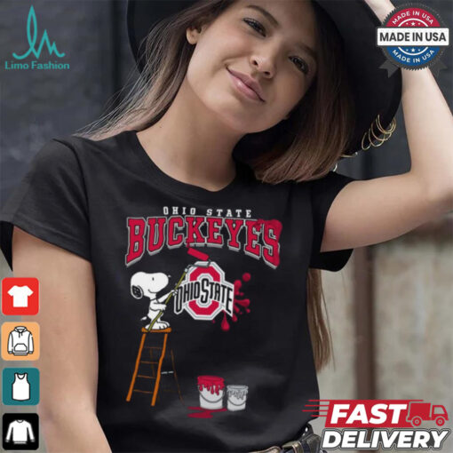 Ohio State Buckeyes Snoopy Painting Shirt