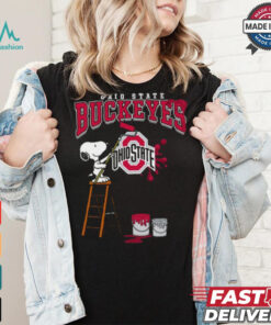 Ohio State Buckeyes Snoopy Painting Shirt