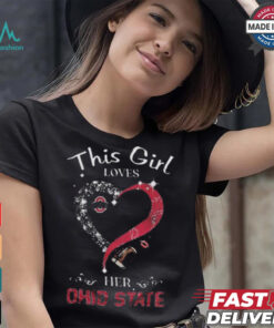 Ohio state buckeyes this girl loves her ohio state football 2024 shirt