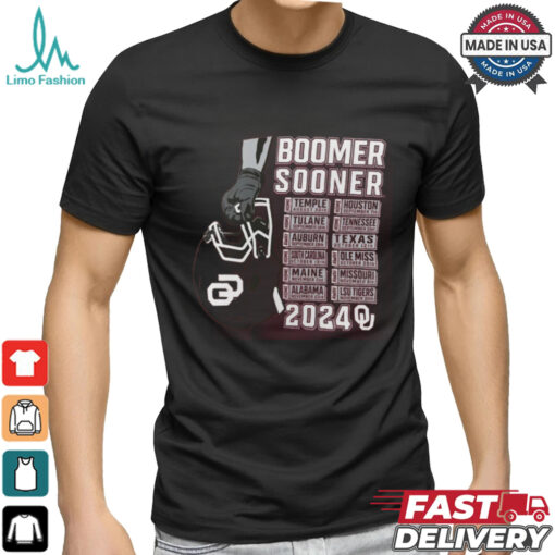 Oklahoma Sooners Crimson Football Schedule T Shirt