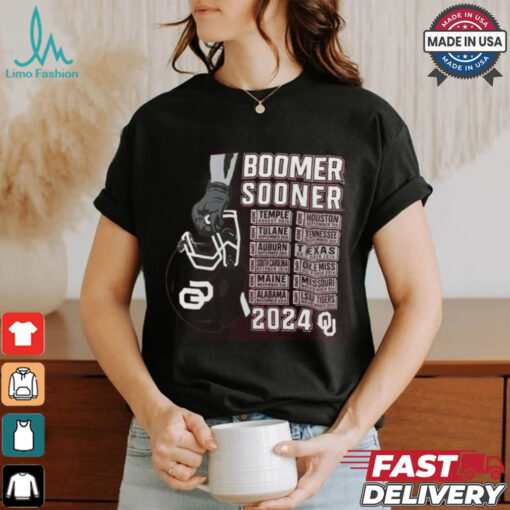 Oklahoma Sooners Crimson Football Schedule T Shirt