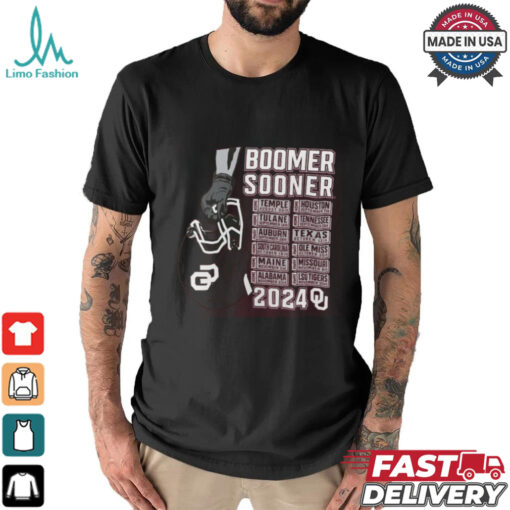 Oklahoma Sooners Crimson Football Schedule T Shirt
