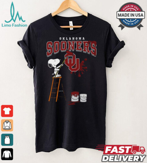 Oklahoma Sooners Snoopy Painting Shirt