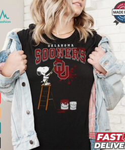 Oklahoma Sooners Snoopy Painting Shirt