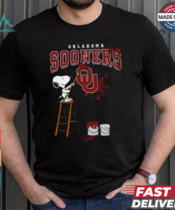 Oklahoma Sooners Snoopy Painting Shirt
