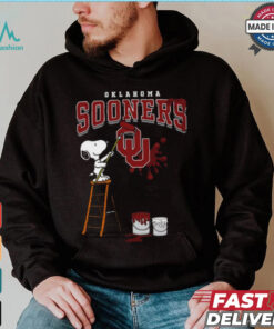 Oklahoma Sooners Snoopy Painting Shirt
