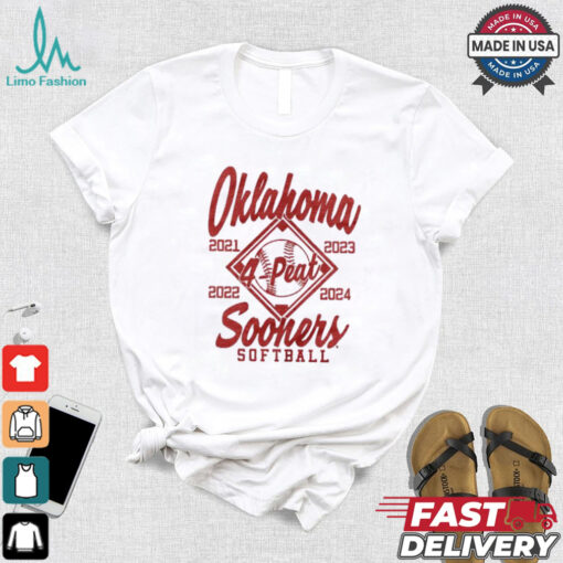 Oklahoma Sooners softball 4 peat shirt