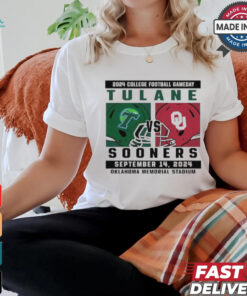 Oklahoma Sooners vs Tulane 2024 College Football Gameday September 14,2024 Mathup shirt