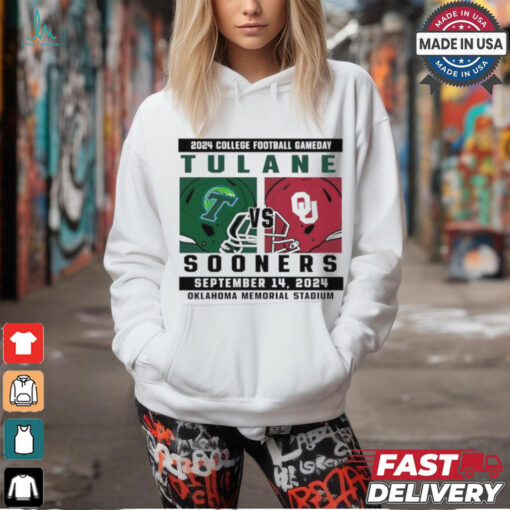 Oklahoma Sooners vs Tulane 2024 College Football Gameday September 14,2024 Mathup shirt