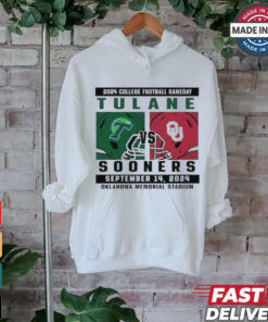 Oklahoma Sooners vs Tulane 2024 College Football Gameday September 14,2024 Mathup shirt