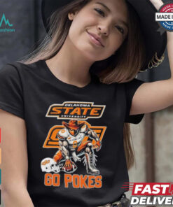 Oklahoma State Cowboys Football Go Pokes Mascot Shirt