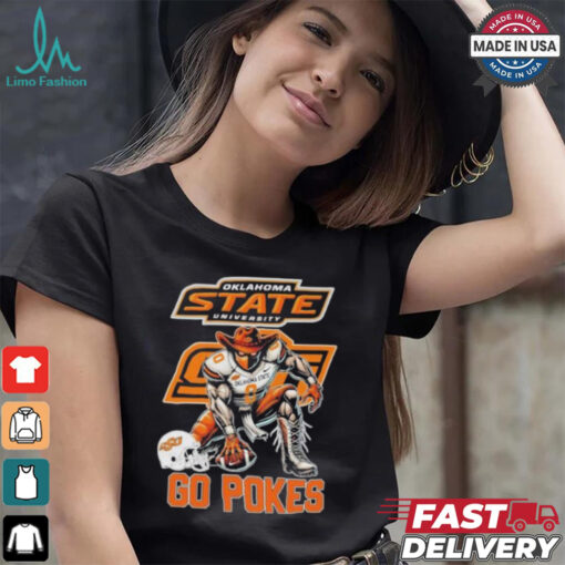 Oklahoma State Cowboys Football Go Pokes Mascot Shirt