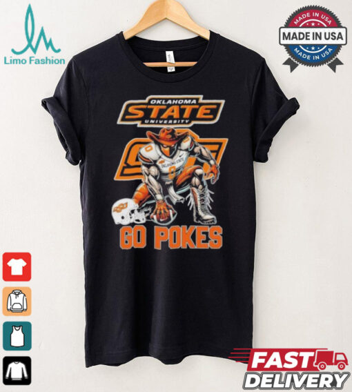 Oklahoma State Cowboys Football Go Pokes Mascot Shirt