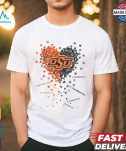 Oklahoma State Cowboys Heart Shirt