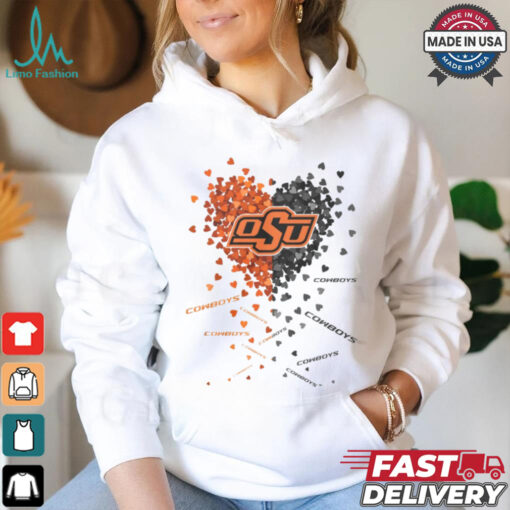 Oklahoma State Cowboys Heart Shirt