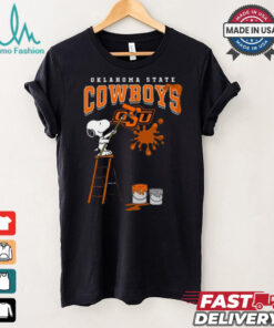 Oklahoma State Cowboys Snoopy Painting Shirt