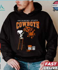 Oklahoma State Cowboys Snoopy Painting Shirt