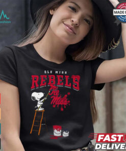 Ole Miss Rebels Snoopy Painting Shirt
