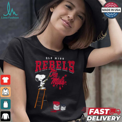 Ole Miss Rebels Snoopy Painting Shirt