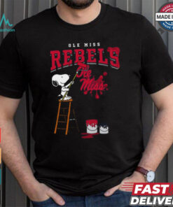 Ole Miss Rebels Snoopy Painting Shirt