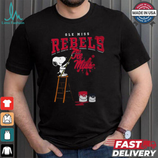 Ole Miss Rebels Snoopy Painting Shirt