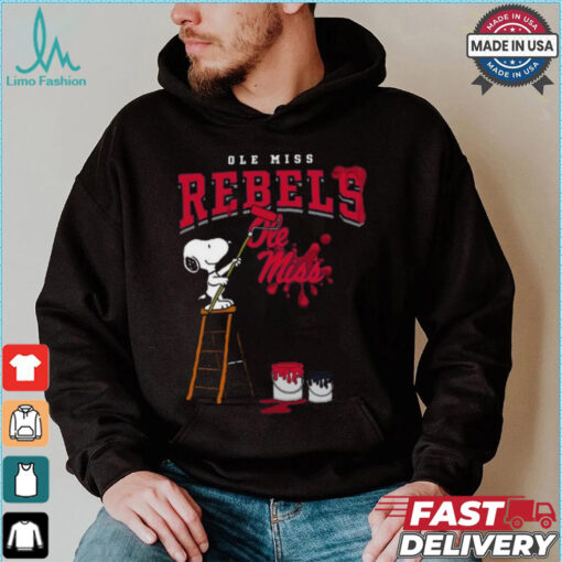 Ole Miss Rebels Snoopy Painting Shirt
