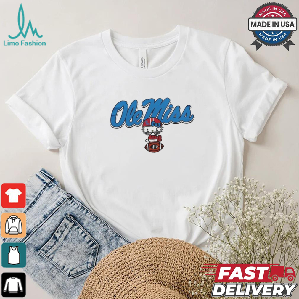 Ole Miss Rebels x Hello Kitty 2024  T Shirt Ole Miss Rebels x Hello Kitty 2024  T Shirt
