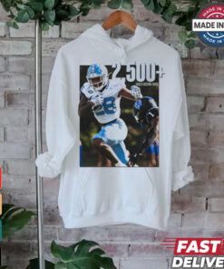 Omarion Hampton Carolina Football 2500+ Career Rushing Yards T Shirt