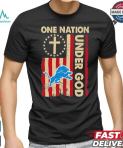 One Nation Under God Lions Logo Shirt