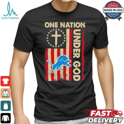 One Nation Under God Lions Logo Shirt