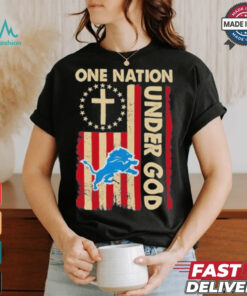 One Nation Under God Lions Logo Shirt