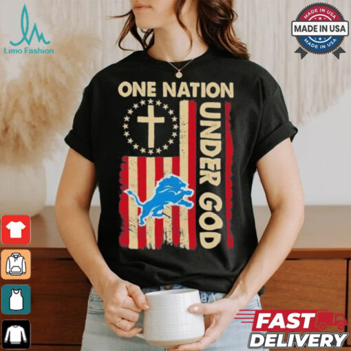 One Nation Under God Lions Logo Shirt
