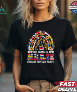 One thankful nurse hispanic heritage month rainbow shirt