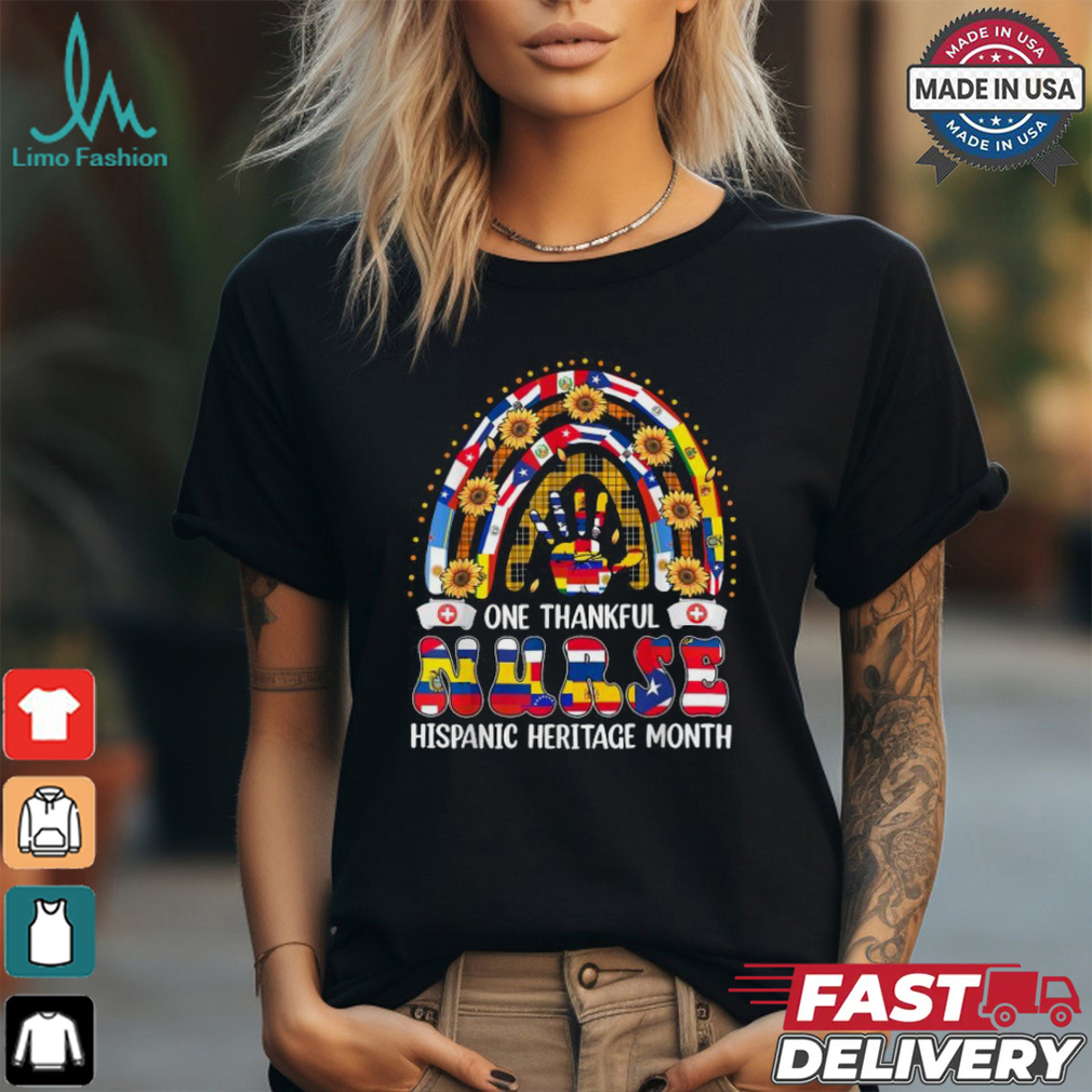 One thankful nurse hispanic heritage month rainbow shirt One thankful nurse hispanic heritage month rainbow shirt