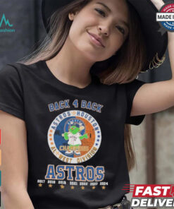 Orbit Mascot Back 4 Back AL West Division Champions Houston Astros Shirt