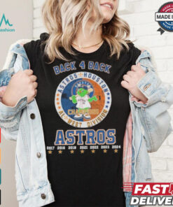 Orbit Mascot Back 4 Back AL West Division Champions Houston Astros Shirt