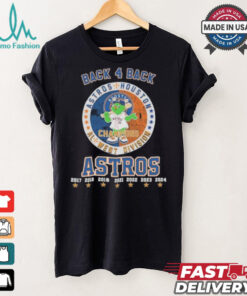 Orbit Mascot Back 4 Back AL West Division Champions Houston Astros Shirt