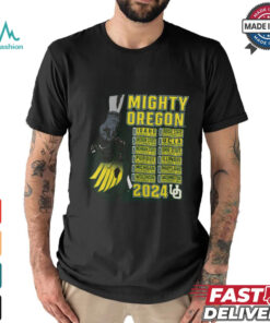 Oregon Ducks Green Football Schedule T Shirt
