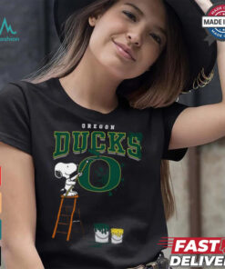Oregon Ducks Snoopy Painting Shirt