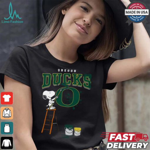 Oregon Ducks  Snoopy Painting Shirt