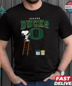 Oregon Ducks Snoopy Painting Shirt
