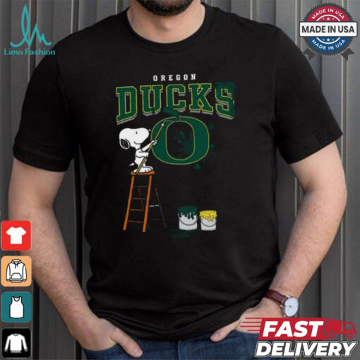 Oregon Ducks  Snoopy Painting Shirt